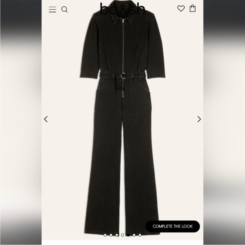 ba&sh Charcoal Jumpsuit with Belt